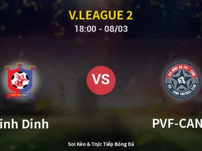 Kết Quả: Binh Dinh 2-0 PVF-CAND – Highlight & Bàn Thắng | V.League 2