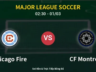 Kết Quả: Chicago Fire 3-0 CF Montreal – Highlight & Bàn Thắng | Major League Soccer