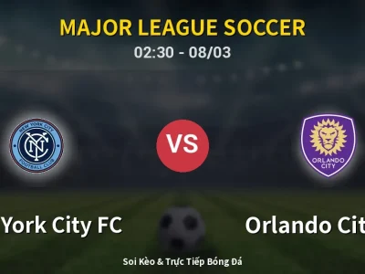 Kết Quả: New York City FC 5-0 Orlando City SC – Highlight & Bàn Thắng | Major League Soccer