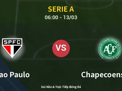 Kết Quả: Sao Paulo 2-0 Chapecoense-sc – Highlight & Bàn Thắng | Serie A