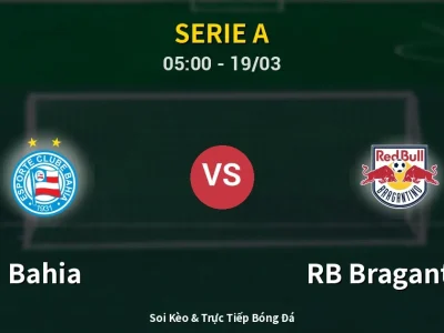 Kết Quả: Bahia 2-0 RB Bragantino – Highlight & Bàn Thắng | Serie A