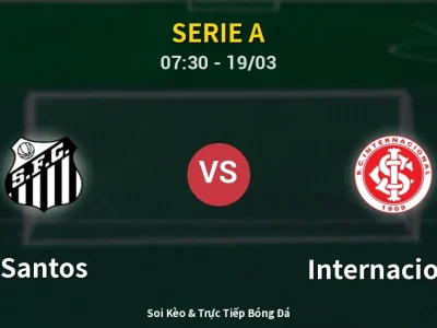 Kết Quả: Santos 1-2 Internacional – Highlight & Bàn Thắng | Serie A