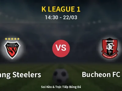 Kết Quả: Pohang Steelers 0-0 Bucheon FC 1995 – Highlight & Bàn Thắng | K League 1