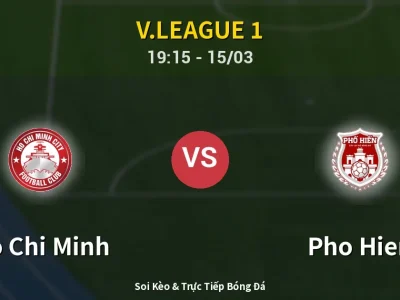 Soi Kèo Ho Chi Minh vs Pho Hien – 19:15 15/03 | Nhận Định, Dự Đoán Tỷ Số