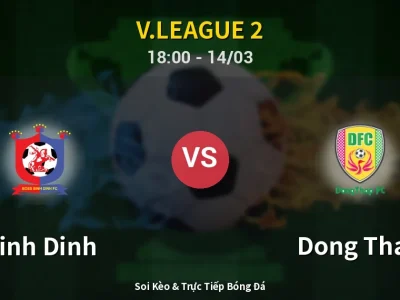 Soi Kèo Binh Dinh vs Dong Thap – 18:00 14/03 | Nhận Định, Dự Đoán Tỷ Số