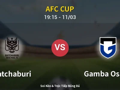 Kết Quả: Ratchaburi 1-2 Gamba Osaka – Highlight & Bàn Thắng | AFC Cup