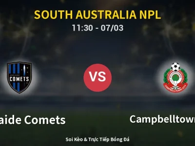Kết Quả: Adelaide Comets 0-1 Campbelltown City – Highlight & Bàn Thắng | South Australia NPL