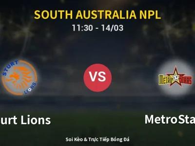 Soi Kèo Sturt Lions vs MetroStars – 11:30 14/03 | Nhận Định, Dự Đoán Tỷ Số