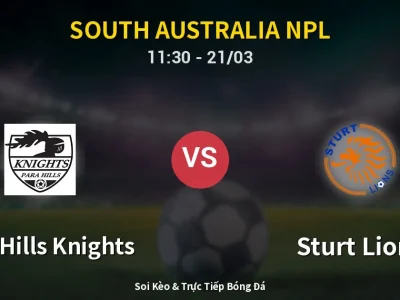 Kết Quả: Para Hills Knights 0-5 Sturt Lions – Highlight & Bàn Thắng | South Australia NPL