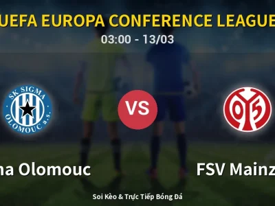 Kết Quả: Sigma Olomouc 0-0 FSV Mainz 05 – Highlight & Bàn Thắng | UEFA Europa Conference League