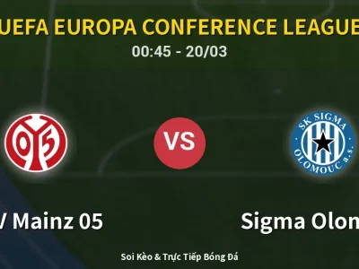 Kết Quả: FSV Mainz 05 2-0 Sigma Olomouc – Highlight & Bàn Thắng | UEFA Europa Conference League