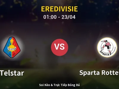 Kết Quả: Telstar 4-1 Sparta Rotterdam – Highlight & Bàn Thắng | Eredivisie