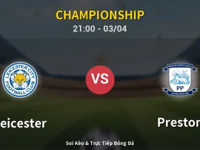 🔴 Trực Tiếp: Leicester 2-2 Preston – Link Xem Championship (Full HD)