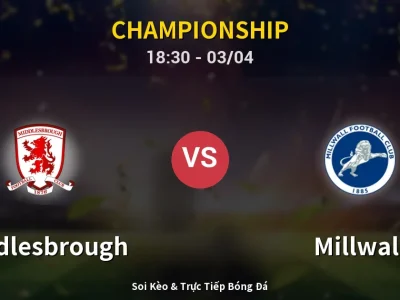 Kết Quả: Middlesbrough 1-2 Millwall – Highlight & Bàn Thắng | Championship
