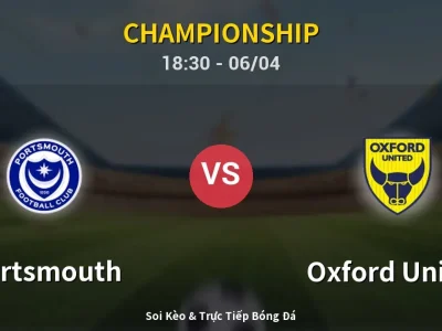 🔴 Trực Tiếp: Portsmouth 1-0 Oxford United – Link Xem Championship (Full HD)