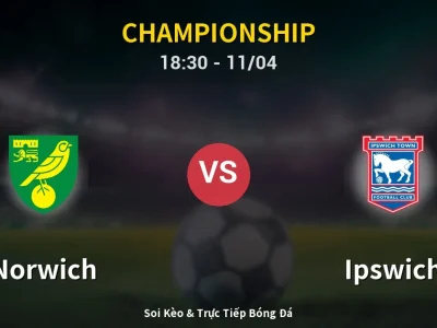 Soi Kèo Norwich vs Ipswich – 18:30 11/04 | Nhận Định, Dự Đoán Tỷ Số