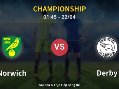 Kết Quả: Norwich 2-1 Derby – Highlight & Bàn Thắng | Championship