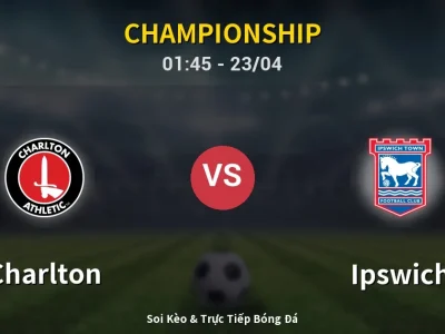 Kết Quả: Charlton 1-2 Ipswich – Highlight & Bàn Thắng | Championship