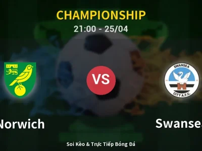 Soi Kèo Norwich vs Swansea – 21:00 25/04 | Nhận Định, Dự Đoán Tỷ Số
