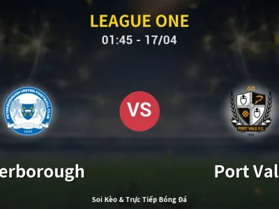 Kết Quả: Peterborough 1-3 Port Vale – Highlight & Bàn Thắng | League One