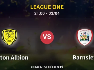 🔴 Trực Tiếp: Burton Albion 1-0 Barnsley – Link Xem League One (Full HD)