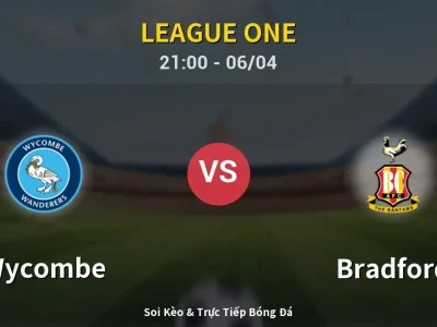 Soi Kèo Wycombe vs Bradford – 21:00 06/04 | Nhận Định, Dự Đoán Tỷ Số