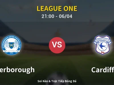 Soi Kèo Peterborough vs Cardiff – 21:00 06/04 | Nhận Định, Dự Đoán Tỷ Số