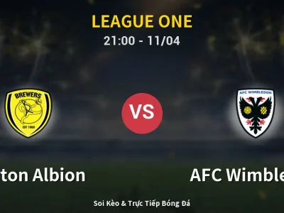 Soi Kèo Burton Albion vs AFC Wimbledon – 21:00 11/04 | Nhận Định, Dự Đoán Tỷ Số