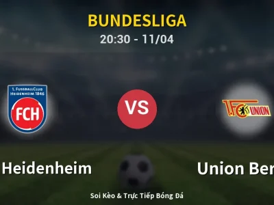 Soi Kèo 1. FC Heidenheim vs Union Berlin – 20:30 11/04 | Nhận Định, Dự Đoán Tỷ Số