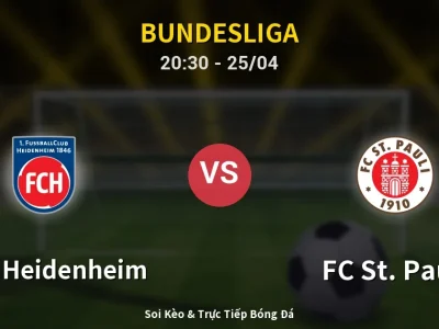 Soi Kèo 1. FC Heidenheim vs FC St. Pauli – 20:30 25/04 | Nhận Định, Dự Đoán Tỷ Số