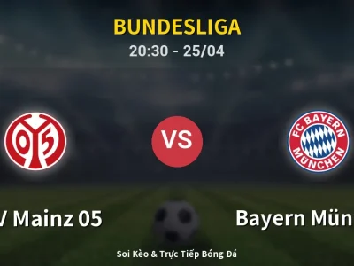 Soi Kèo FSV Mainz 05 vs Bayern München – 20:30 25/04 | Nhận Định, Dự Đoán Tỷ Số