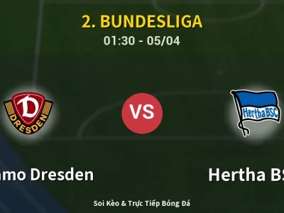 Kết Quả: Dynamo Dresden 0-1 Hertha BSC – Highlight & Bàn Thắng | 2. Bundesliga