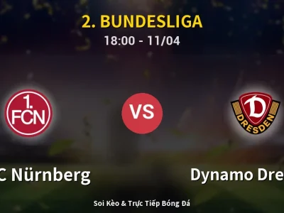 Soi Kèo 1. FC Nürnberg vs Dynamo Dresden – 18:00 11/04 | Nhận Định, Dự Đoán Tỷ Số