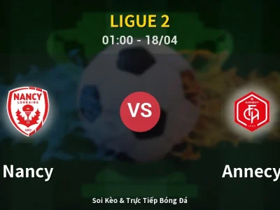 Kết Quả: Nancy 1-5 Annecy – Highlight & Bàn Thắng | Ligue 2