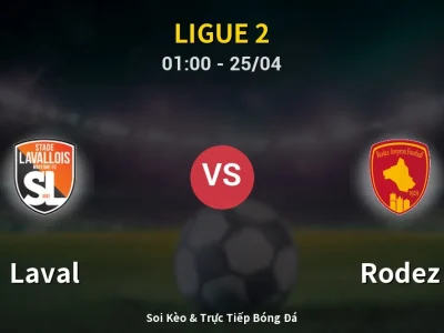 🔴 Trực Tiếp: Laval 0-0 Rodez – Link Xem Ligue 2 (Full HD)