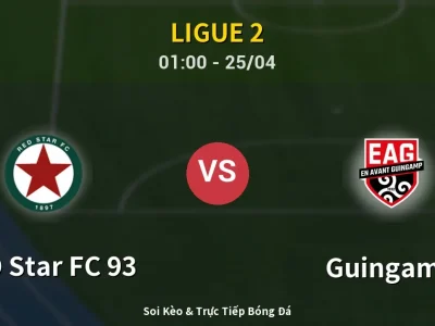 🔴 Trực Tiếp: RED Star FC 93 3-1 Guingamp – Link Xem Ligue 2 (Full HD)