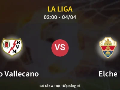 Kết Quả: Rayo Vallecano 1-0 Elche – Highlight & Bàn Thắng | La Liga
