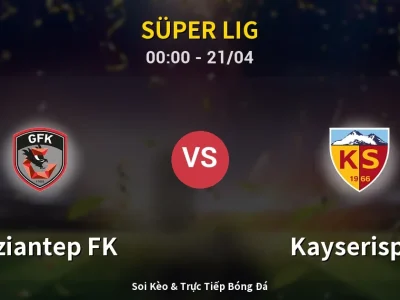 Kết Quả: Gaziantep FK 3-0 Kayserispor – Highlight & Bàn Thắng | Süper Lig