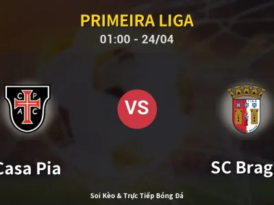 Kết Quả: Casa Pia 0-1 SC Braga – Highlight & Bàn Thắng | Primeira Liga