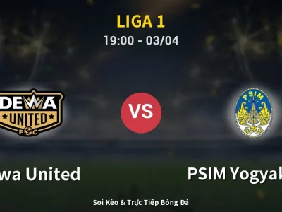 Kết Quả: Dewa United 1-0 PSIM Yogyakarta – Highlight & Bàn Thắng | Liga 1