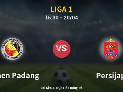 Kết Quả: Semen Padang 0-2 Persijap – Highlight & Bàn Thắng | Liga 1