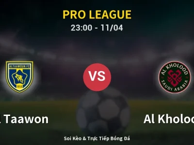 Soi Kèo Al Taawon vs Al Kholood – 23:00 11/04 | Nhận Định, Dự Đoán Tỷ Số