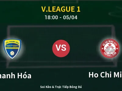 Soi Kèo Thanh Hóa vs Ho Chi Minh – 18:00 05/04 | Nhận Định, Dự Đoán Tỷ Số