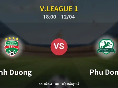 🔴 Trực Tiếp: Binh Duong 1-1 Phu Dong – Link Xem V.League 1 (Full HD)