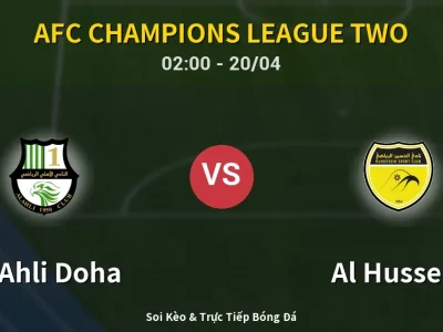 Kết Quả: Al Ahli Doha 3-1 Al Hussein – Highlight & Bàn Thắng | AFC Champions League Two