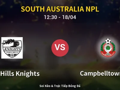 Kết Quả: Para Hills Knights 0-5 Campbelltown City – Highlight & Bàn Thắng | South Australia NPL