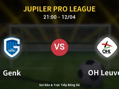 Soi Kèo Genk vs OH Leuven – 21:00 12/04 | Nhận Định, Dự Đoán Tỷ Số