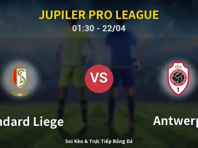 Kết Quả: Standard Liege 1-2 Antwerp – Highlight & Bàn Thắng | Jupiler Pro League