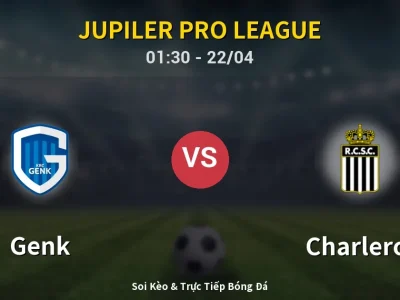 Kết Quả: Genk 1-1 Charleroi – Highlight & Bàn Thắng | Jupiler Pro League