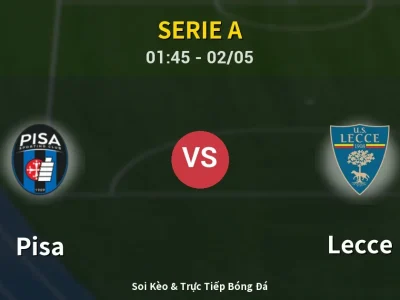 Kết Quả: Pisa 1-2 Lecce – Highlight & Bàn Thắng | Serie A
